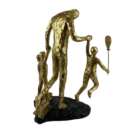 FIGURKA STOJĄCA RODZINA ZŁOTA 28,5CM
