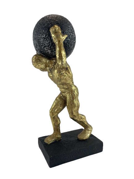 FIGURKA OSOBA NIOSĄCA KULĘ ATLAS 22CM