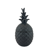 ANANAS DEKORACYJNY Z POKRYWKĄ CZARNY MAT