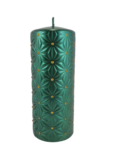 ŚWIECA RAVENNA ZIELONY WALEC DUŻY