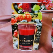 ŚWIECA  ZAPACHOWA W SZKLE FOR YOU BORDOWA WILD BERRY