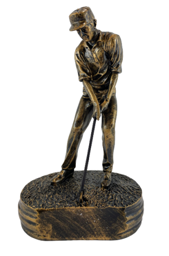 FIGURKA GOLFISTA Z MIEJSCEM NA GRAWER