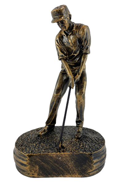 FIGURKA GOLFISTA Z MIEJSCEM NA GRAWER