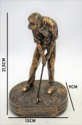 FIGURKA GOLFISTA Z MIEJSCEM NA GRAWER