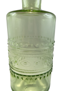 WAZON BUTELKA ZIELONY PORTO 3 WZORY  H14,5CM