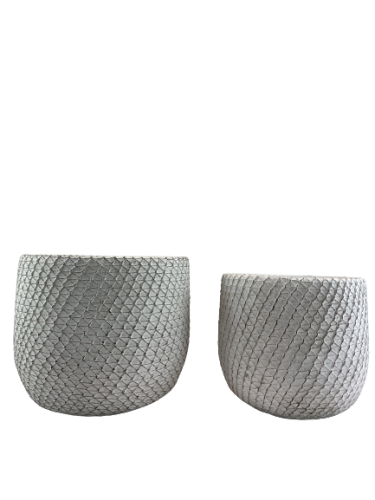 OSŁONKA DONICZKA BETONOWA VENICE BIAŁA 14,5X13