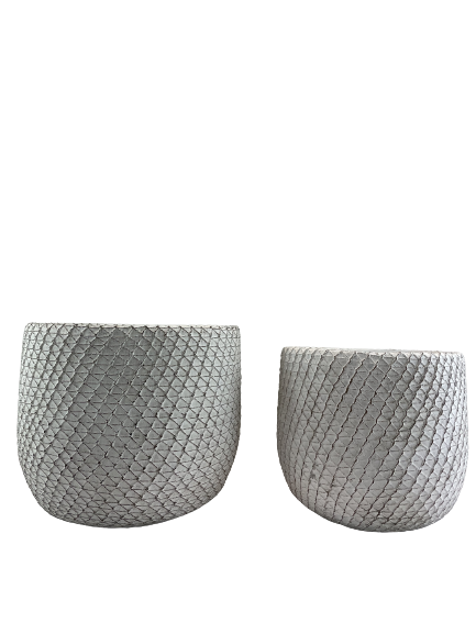 OSŁONKA DONICZKA BETONOWA VENICE BIAŁA 14,5X13