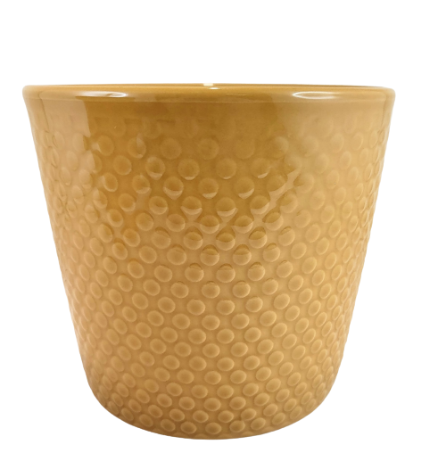 OSŁONKA DONICZKA MUSZTARDOWA ŻÓŁTA MALMO 13,5CM