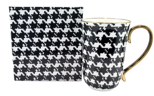 ELEGANCKI CERAMICZNY KUBEK 400ML PEPITKA