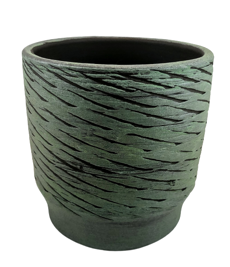 OSŁONKA DONICZKA ALVIRA  GREEN SAND FI15/H15