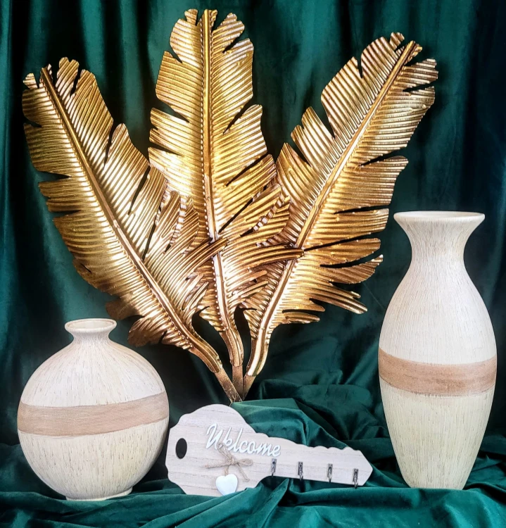CERAMICZNY WAZON  KREMOWY DZBAN BECZUŁKA 26cm