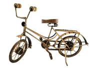 FIGURKA REPLIKA ROWER RETRO Z DREWNA I METALU 35CM