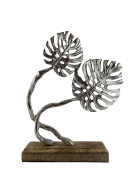 FIGURKA LIŚCIE MONSTERY SREBRNE 28,5CM