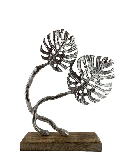 FIGURKA LIŚCIE MONSTERY SREBRNE 28,5CM
