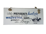 DREWNIANA TABLICZKA Z TEKSTEM