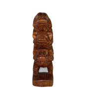 DREWNIANA RZEŹBA 3 MAŁPY 20 CM