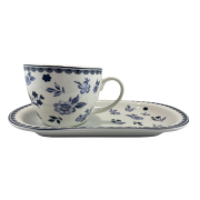 PORCELANOWY KUBEK FILIŻANKA Z TALERZYKIEM 445ML