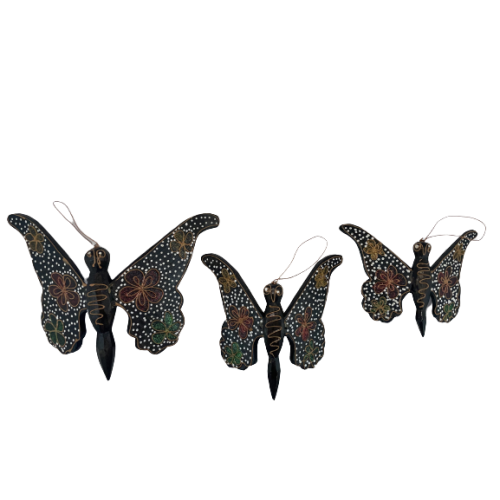 KPL. 3 ZAWIESZKI MOTYLE  21/18,5/14,5 CM