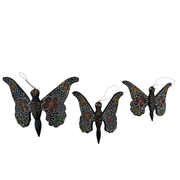 KPL. 3 ZAWIESZKI MOTYLE  21/18,5/14,5 CM