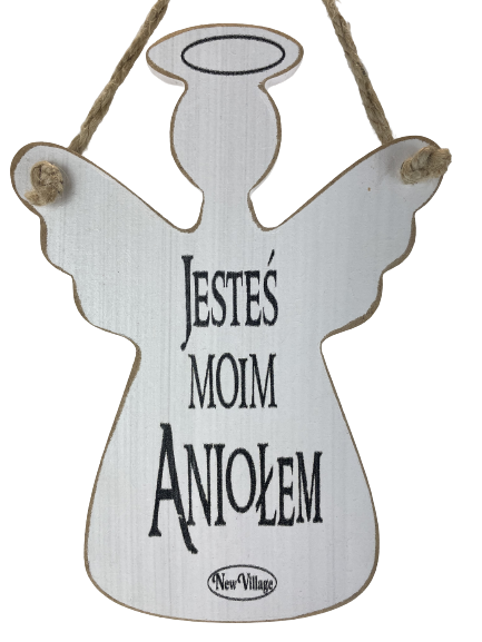 TABLICZKA DREWNIANA ANIOŁ ,,JESTEŚ MOIM ANIOŁEM"