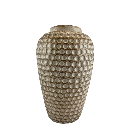 WAZON CERAMICZNY BIAŁO-ZŁOTY
