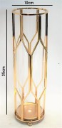 WAZON METAL + SZKŁO 35 CM