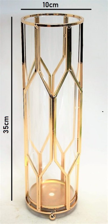 WAZON METAL + SZKŁO 35 CM