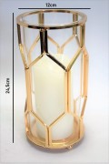WAZON METAL + SZKŁO 24,5 x 12 CM