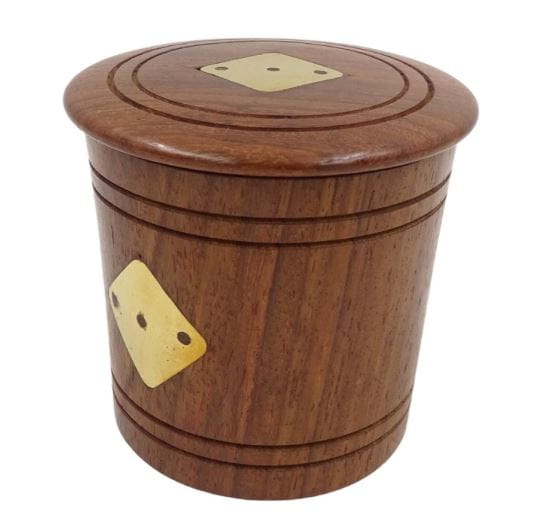 DREWNIANE KOŚCI DO GRY W BECZCE 7x8CM
