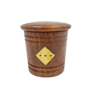 KOŚCI DO GRY W PUDEŁKU TYPU BECZKA 8x8CM