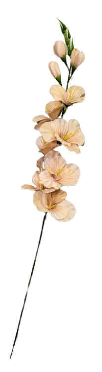 KWIAT SZTUCZNY MIECZYK BRZOSKWINIOWY 77CM