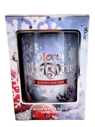 ŚWIECA ZAPACHOWA W SZKLE 'KARMELOWE CIASTO' 0,6KG