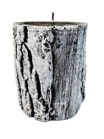 ŚWIECA PNIAK BRZOZA WALEC MAŁY 16CM