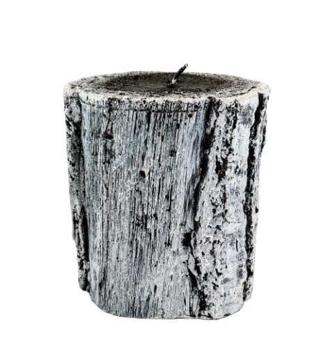 ŚWIECA PNIAK BRZOZA WALEC MAŁY 16CM