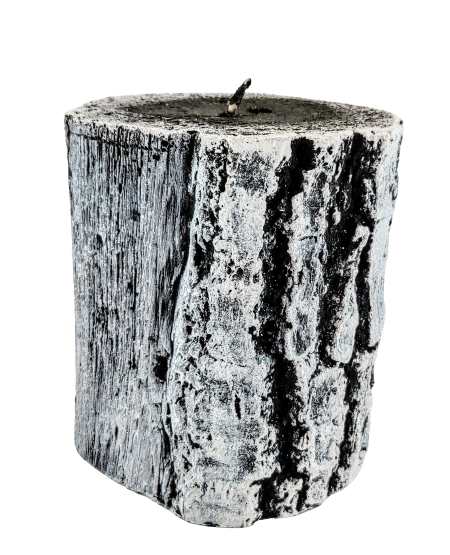 ŚWIECA PNIAK BRZOZA WALEC MAŁY 16CM