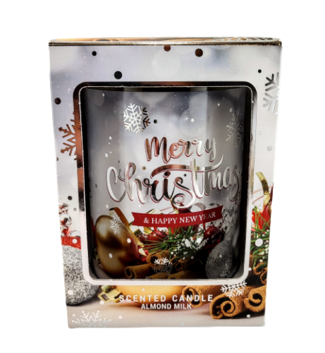 ŚWIECA ZAPACHOWA W SZKLE 'MLEKO MIGDAŁOWE' 0,6KG