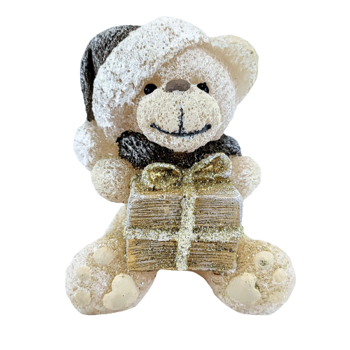 ŚWIECA PARAFINOWA TEDDY MIŚ PIASKOWY BOŻE NARODZENIE