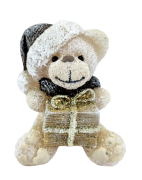 ŚWIECA PARAFINOWA TEDDY MIŚ PIASKOWY BOŻE NARODZENIE