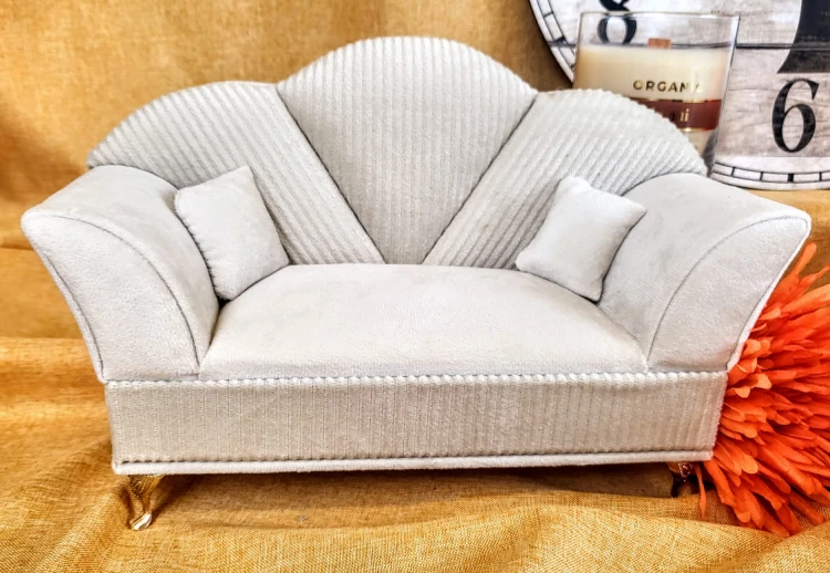 SZKATUŁKA NA BIŻUTERIĘ - SOFA ECRU