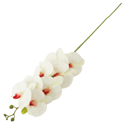 SZTUCZNY KWIAT STORCZYK BIAŁY SILIKON 97CM