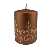ŚWIECA TIFFANY NEW BRĄZ WALEC 10CM