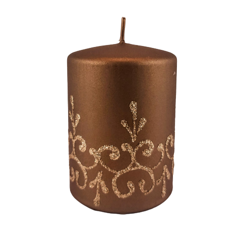 ŚWIECA TIFFANY NEW BRĄZ WALEC 10CM