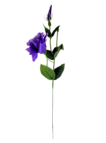 SZTUCZNY KWIAT EUSTOMA FIOLETOWA 53CM