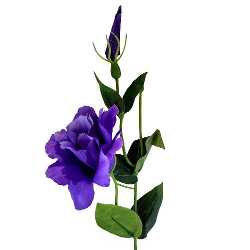 SZTUCZNY KWIAT EUSTOMA FIOLETOWA 53CM