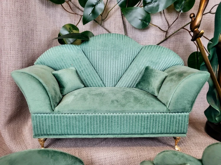 SZKATUŁKA NA BIŻUTERIĘ - SOFA MIĘTA