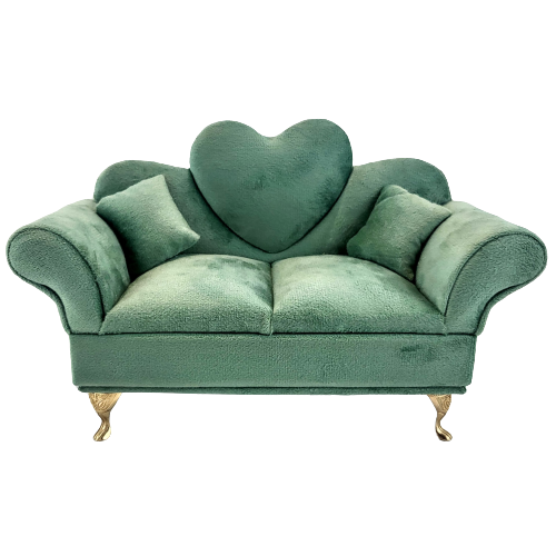 SZKATUŁKA NA BIŻUTERIĘ - SOFA MIĘTA SERCE