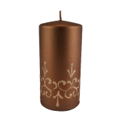 ŚWIECA TIFFANY NEW BRĄZ WALEC 14CM