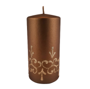 ŚWIECA TIFFANY NEW BRĄZ WALEC 14CM