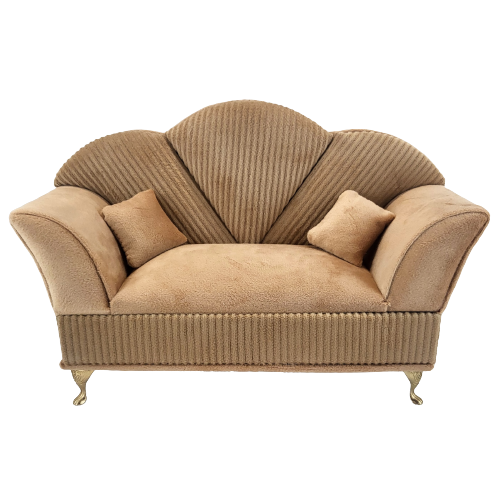 SZKATUŁKA NA BIŻUTERIĘ - SOFA KARMELOWA