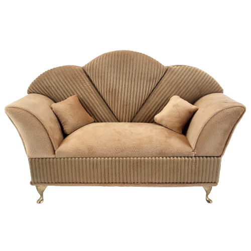 SZKATUŁKA NA BIŻUTERIĘ - SOFA KARMELOWA